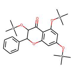 Flavanone, 3,5,7-trihydroxy, TMS