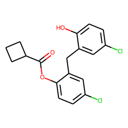 Dichlorophen, O-(cyclobutanecarbonyl)-