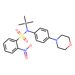 N-(4-Morpholin-4-yl-phenyl)-2-nitro-benzenesulfonamide, N-trimethylsilyl-