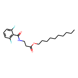 «beta»-Alanine, N-(2,6-difluorobenzoyl)-, decyl ester