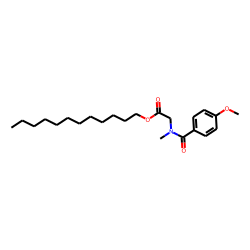 Sarcosine, N-(4-methoxybenzoyl)-, dodecyl ester