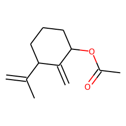 Cyclohexanol, 2-methylene-3-(1-methylethenyl)-, acetate, cis-