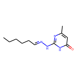 Hexanal, 4-oxo-6-methylpyrimidin-2-ylhydrazone (keto form)