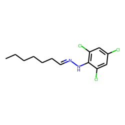 Heptanal, 2,4,6-trichlorophenyl hydrazone