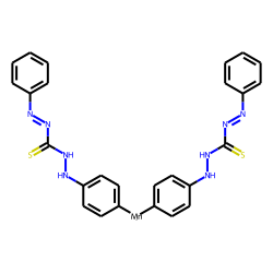 Formic acid, (phenylazo)thio-, 2-phenylhydrazide, manganese derivative-
