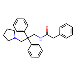 1-(1-Pyrrolidinyl)-2,2-diphenyl-3-(phenylacetamido)propane