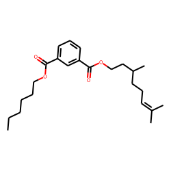 Isophthalic acid, 3,7-dimethyloct-6-enyl hexyl ester
