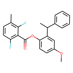 2,6-Difluoro-3-methylbenzoic acid, 2-(1-phenyleth-1-yl)-4-methoxyphenyl ester