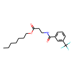 «beta»-Alanine, N-(3-trifluoromethylbenzoyl)-, heptyl ester
