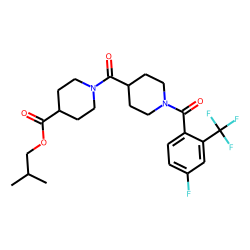 Isonipecotinoylisonipecotic acid, N'-(4-fluoro-2-trifluoromethylbenzoyl)-, isobutyl ester