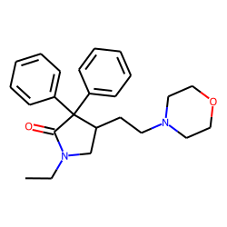 2-Pyrrolidinone, 1-ethyl-4-[2-(4-morpholinyl)ethyl]-3,3-diphenyl-