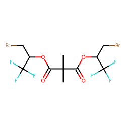 Dimethylmalonic acid, di(1-bromo-3,3,3-trifluoroprop-2-yl) ester