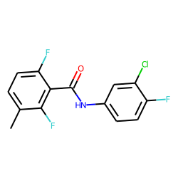2,6-Difluoro-3-methylbenzamide, N-(3-chloro-4-fluorophenyl)-