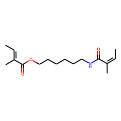 6-((E)-2-Methylbut-2-enamido)hexyl (E)-2-methylbut-2-enoate
