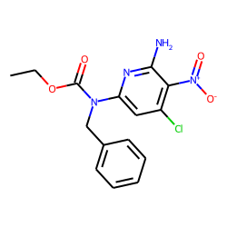 Ethyl 6-amino-4-chloro-5-nitro-2-pyridinyl(benzyl)carbamate