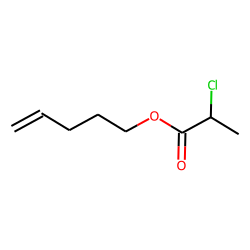 Propanoic acid, 2-chloro, 4-pentenyl ester