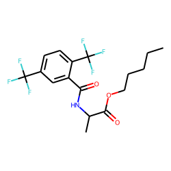 D-Alanine, N-(2,5-ditrifluoromethylbenzoyl)-, pentyl ester
