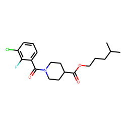 Isonipecotic acid, N-(2-fluoro-3-chlorobenzoyl)-, isohexyl ester
