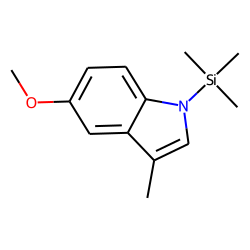 Indole, 3-methyl-5-methoxy, TMS