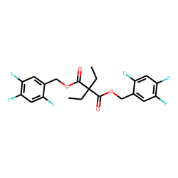 Diethylmalonic acid, di(2,4,5-trifluorobenzyl) ester