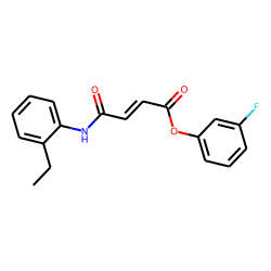 Fumaric acid, monoamide, N-(2-ethylphenyl)-, 3-fluorophenyl ester