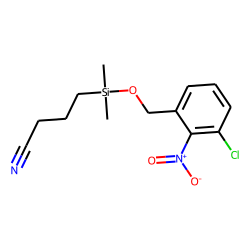 3-Chloro-2-nitrobenzyl alcohol, (3-cyanopropyl)dimethylsilyl ether