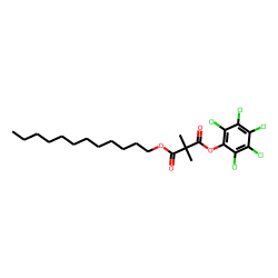 Dimethylmalonic acid, dodecyl pentachlorophenyl ester