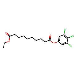 Sebacic acid, ethyl 3,4,5-trichlorophenyl ester