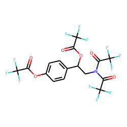 4-[2-Bis(trifluoroacetyl)amino-1-(trifluoroacetyloxy)ethyl]phenyl trifluoroacetate