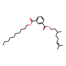 Isophthalic acid, decyl 3,7-dimethyloct-6-enyl ester