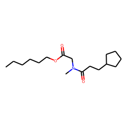 Sarcosine, N-(3-cyclopentylpropionyl)-, hexyl ester