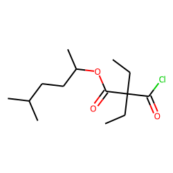 Diethylmalonic acid, monochloride, 5-methylhex-2-yl ester