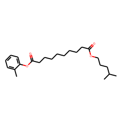 Sebacic acid, isohexyl 2-methylphenyl ester
