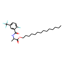 D-Alanine, N-(2-fluoro-5-trifluoromethylbenzoyl)-, tetradecyl ester