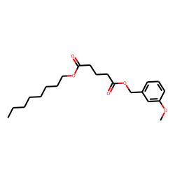 Glutaric acid, 3-methoxybenzyl octyl ester