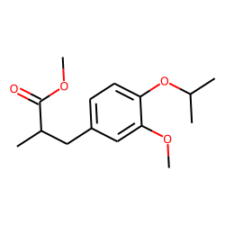 3-(3-methoxy-4-isopropoxy-phenyl)-2-methyl-propionic acid, methyl ester