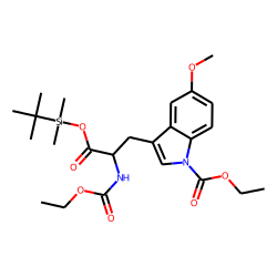 5-Methoxytryptophan, ethoxycarbonylated, TBDMS