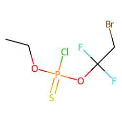 O-Ethyl-O-(2-bromo-1,1-difluoroethyl)ethanethionophosphonate