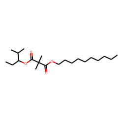 Dimethylmalonic acid, decyl 2-methylpent-3-yl ester