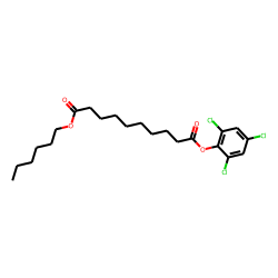 Sebacic acid, hexyl 2,4,6-trichlorophenyl ester