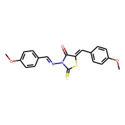 Rhodanine, 5-(p-methoxybenzylidene)-3-(p-methoxybenzylideneamino)-