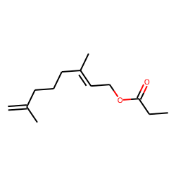 (Z)-3,7-Dimethyl-2,7-octadien-1-ol, propanoate(ester)