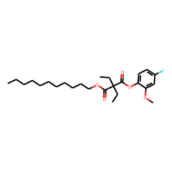 Diethylmalonic acid, 4-fluoro-2-methoxyphenyl undecyl ester