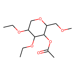 Acetic acid 4,5-diethoxy-2-methoxymethyl-tetrahydro-pyran-3-yl ester