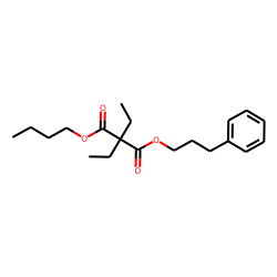 Diethylmalonic acid, butyl 3-phenylpropyl ester