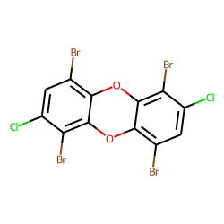 Dibenzodioxin, 1,4,6,9-tetrabromo-, 2,7-dichloro-