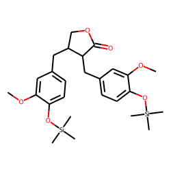 (3R)-trans-Dihydro-3,4-bis[(4-hydroxy-3-methoxyphenyl)methyl]-2(3H)-furanone diTMS