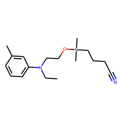 2-(N-Ethyl-N-m-tolyl)aminoethanol, (3-cyanopropyl)dimethylsilyl ether
