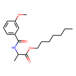 D-Alanine, N-(3-anisoyl)-, heptyl ester