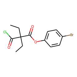 Diethylmalonic acid, monochloride, 4-bromophenyl ester